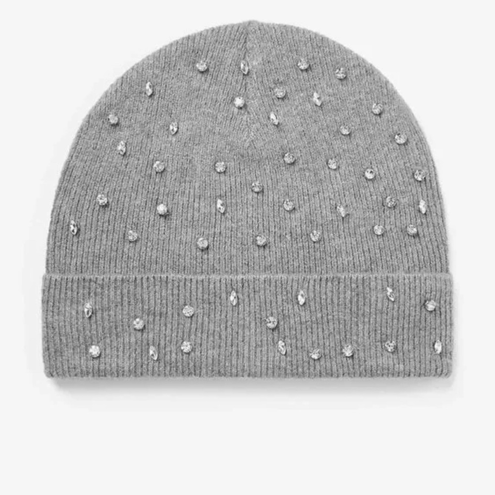 Rhinestone Embellished Beanie